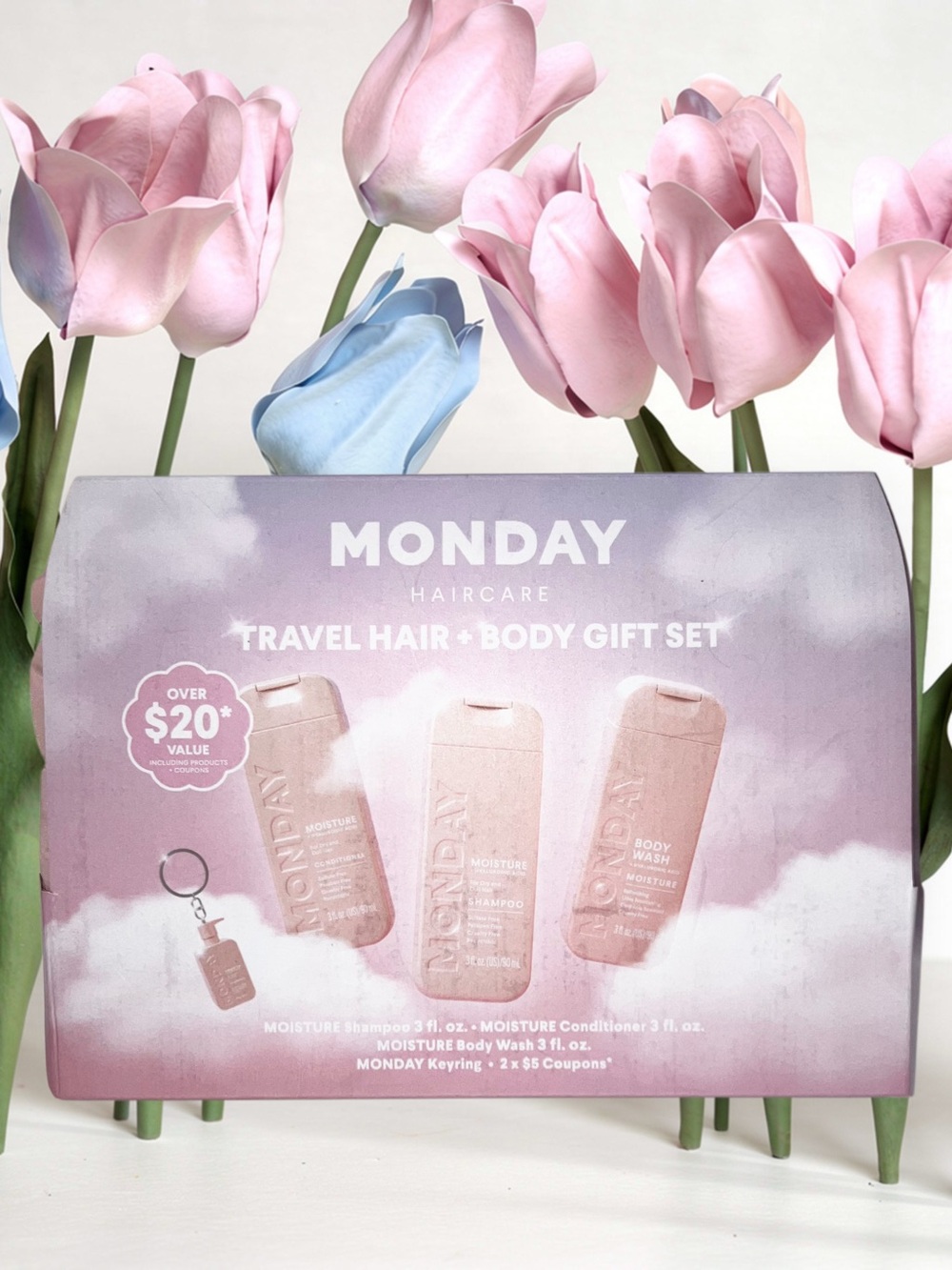 MONDAY Haircare Moisture Hair + Body Gift Set 5 Pieces NEW Sealed Travel Sizes